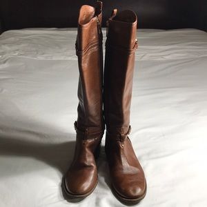 Tory Burch Calista almond riding boots size 7.5 US